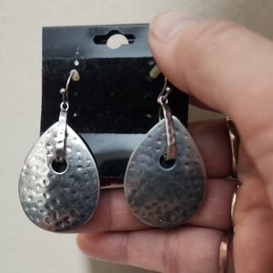 Elegant Silver Teardrop Earrings